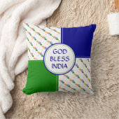 インド国旗インディアン愛国神の祝福 クッション (ブランケット)