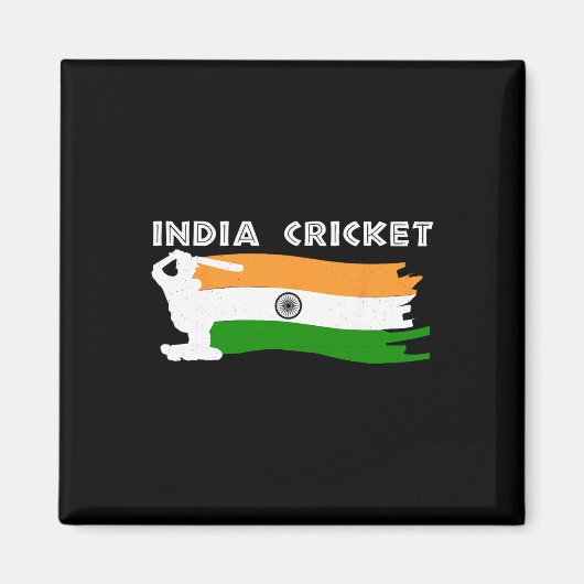 インド国旗ギフト付きインドクリケットジャージ  マグネット (正面)