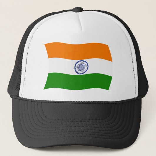 インド国旗ハット キャップ (正面)