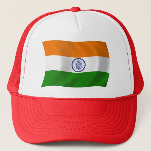 インド国旗ハット キャップ (正面)