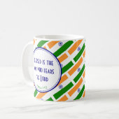 インド国旗ハッピーファーザーカスタマイズ聖なる書物、 経典 コーヒーマグカップ (正面左)