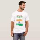 インド国旗三色Tシャツ | 愛国心あふれるデザイン Tシャツ (正面フル)