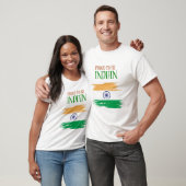 インド国旗三色Tシャツ | 愛国心あふれるデザイン Tシャツ (ユニセックス)