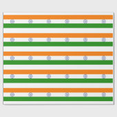 インド国旗2 ラッピングペーパー (フラット)