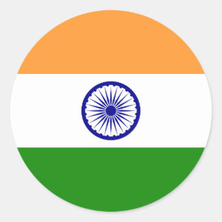 インド国旗 – तिरंगा - भारत का ध्वज ラウンドシール
