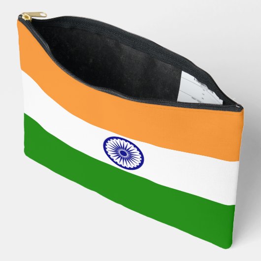 インド国旗 アクセサリーポーチ (見開き)