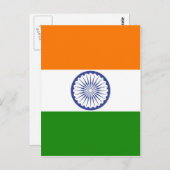 インド国旗 アショーカ チャクラ ポストカード (正面/裏面)