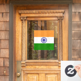 インド国旗 ウィンドウサイン