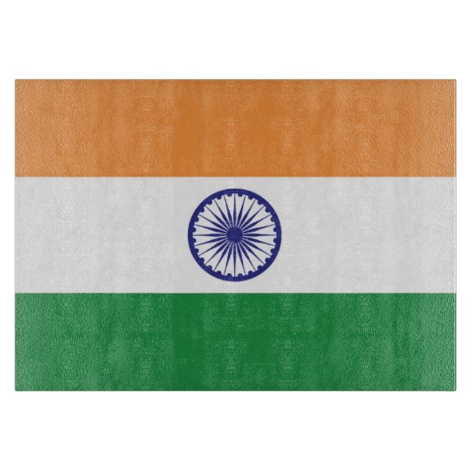 インド国旗 カッティングボード (正面)