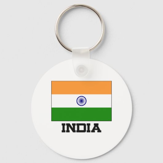 インド国旗 キーホルダー (正面)