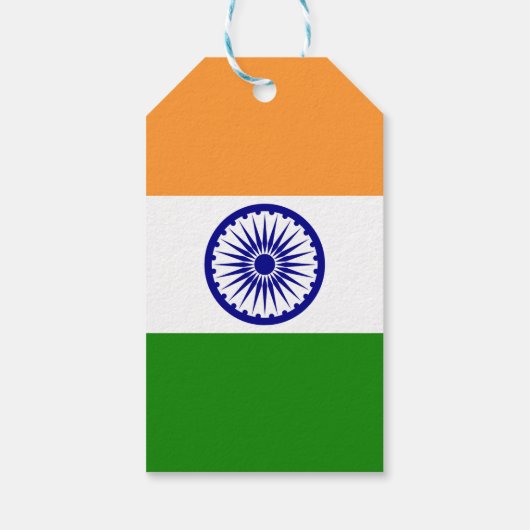 インド国旗 ギフトタグ (裏面)