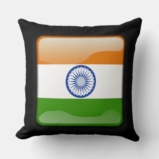 インド国旗 クッション (正面)