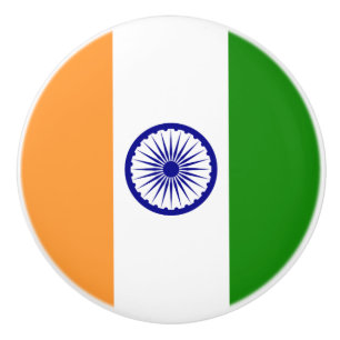 インド国旗 セラミックノブ