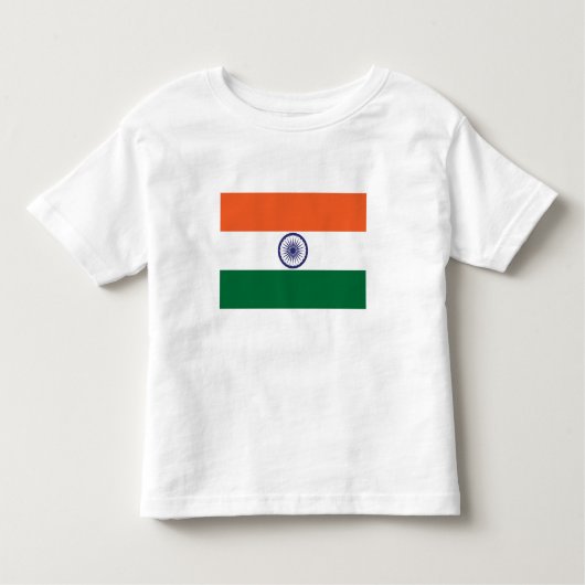 インド国旗 トドラーTシャツ (正面)
