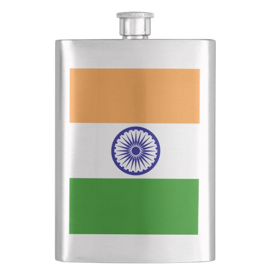 インド国旗 フラスク (正面)