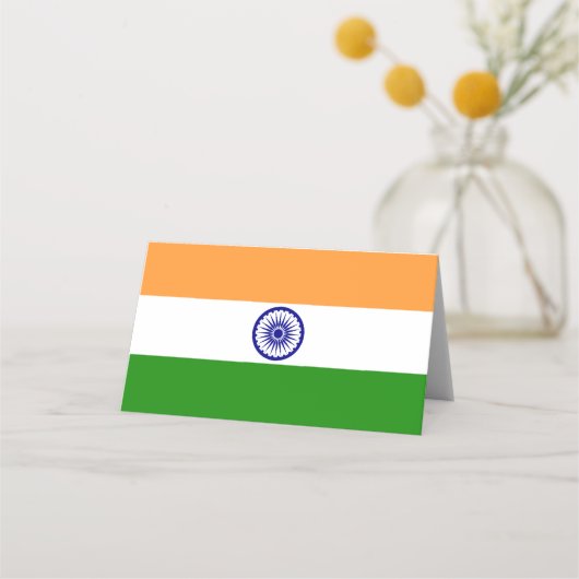 インド国旗 プレイスカード (正面)
