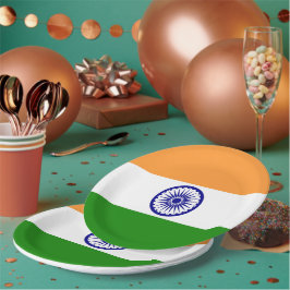 インド国旗 ペーパープレート