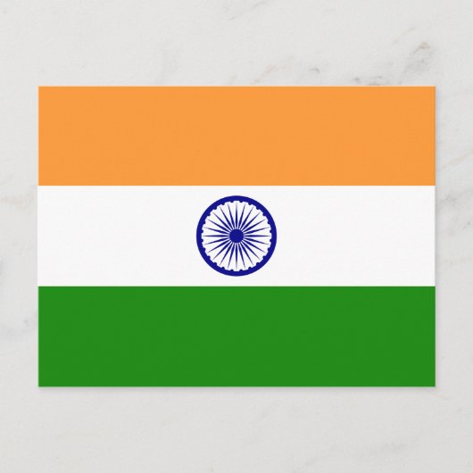 インド国旗 ポストカード (正面)