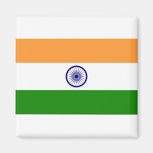 インド国旗 マグネット (正面)