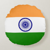 インド国旗 ラウンドクッション (正面)