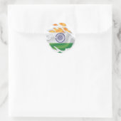 インド国旗 ラウンドシール (バッグ)