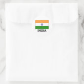 インド国旗 ラウンドシール (バッグ)