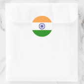 インド国旗 ラウンドシール (バッグ)