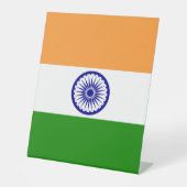 インド国旗 台座サイン (正面)