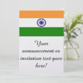 インド国旗 招待状 (スタンド正面)