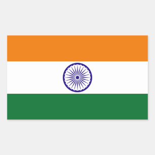 インド国旗 長方形シール