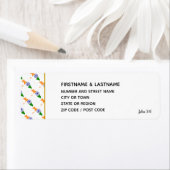 インド国旗 | John 3:16 |インディアンマップ差出人住所 ラベル (インサイチュ)