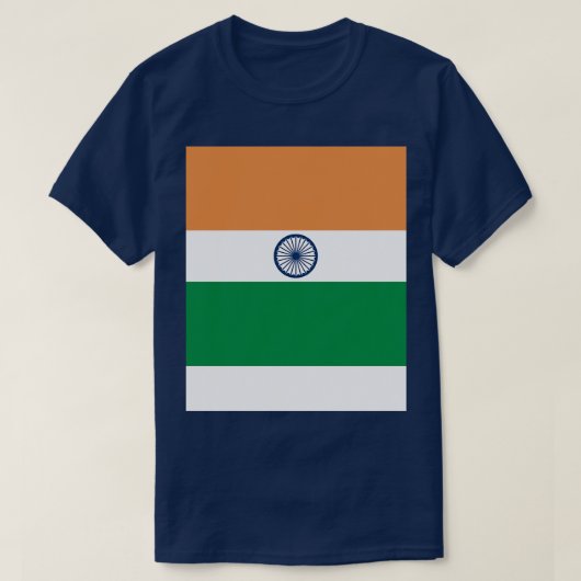 インド国旗 Tシャツ (デザイン正面)