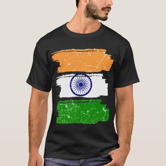 インド国旗 Tシャツ (正面)
