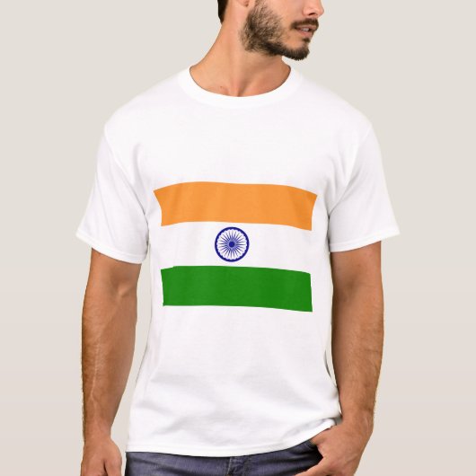 インド国旗 Tシャツ (正面)