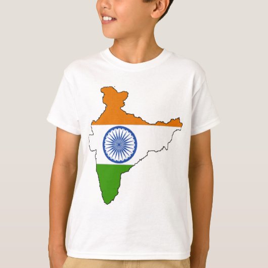 インド国旗 Tシャツ (正面)