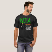 インド地球のワイシャツの最も素晴らしいコオロギの国家 Tシャツ (正面フル)