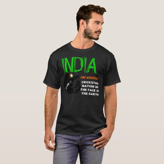 インド地球のワイシャツの最も素晴らしいコオロギの国家 Tシャツ (正面フル)
