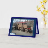 インド山の列車 カード (黄色い花)