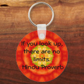 インド感動的のヒンズー教の諺 キーホルダー (正面)