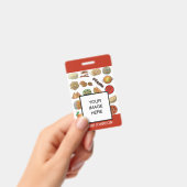 インド料理 カフェ レストラン シェフ サーバー バッジ (手持ち)