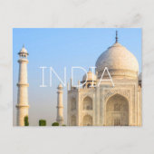 インド旅行のはがき：タージ・マハル ポストカード (正面)