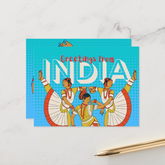 インド旅行のはがき ポストカード