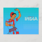 インド旅行のはがき ポストカード (裏面)
