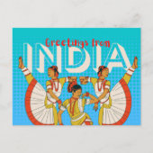 インド旅行のはがき ポストカード (正面)