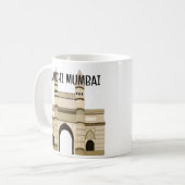 インド旅行のムンバイの門 コーヒーマグカップ (正面左)
