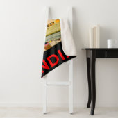 インド旅行ポスターインディアンヴィンテージアート シェルパブランケット (インサイチュ)