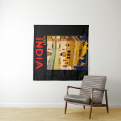 インド旅行ポスターインディアンヴィンテージアート タペストリー (インサイチュ(横))