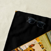 インド旅行ポスターインディアンヴィンテージアート ビーチタオル (インサイチュ)