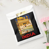 インド旅行ポスターインディアンヴィンテージアート フェイバーバッグ (封をした状態)