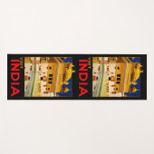 インド旅行ポスターインディアンヴィンテージアート ヨガマット (正面(横))